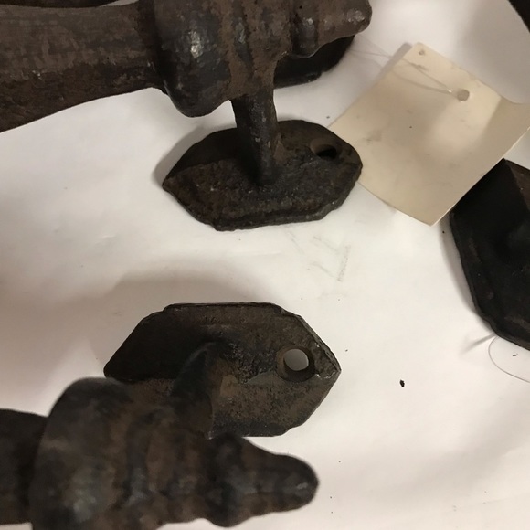 Rustic Cast Iron Lot pull Handles , Gate, casket barn, Grasp , New 5” long - Picture 4 of 5
